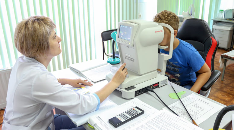 ВГД Танометр в кабинете диагностики глаз санатория Пикет Кисловодск